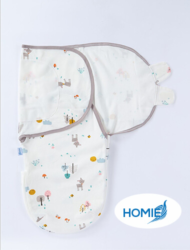 Homie Adjustable Baby Swaddle Blanket Newborn Wrap Cotton Swaddling Bag Baby Envelope - Assorted *Choose Design at Booth
